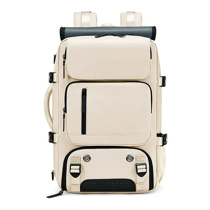 TRAVELMAX Pack - Vattentät resväska med USB-port, skofack och anti-tjuv ficka