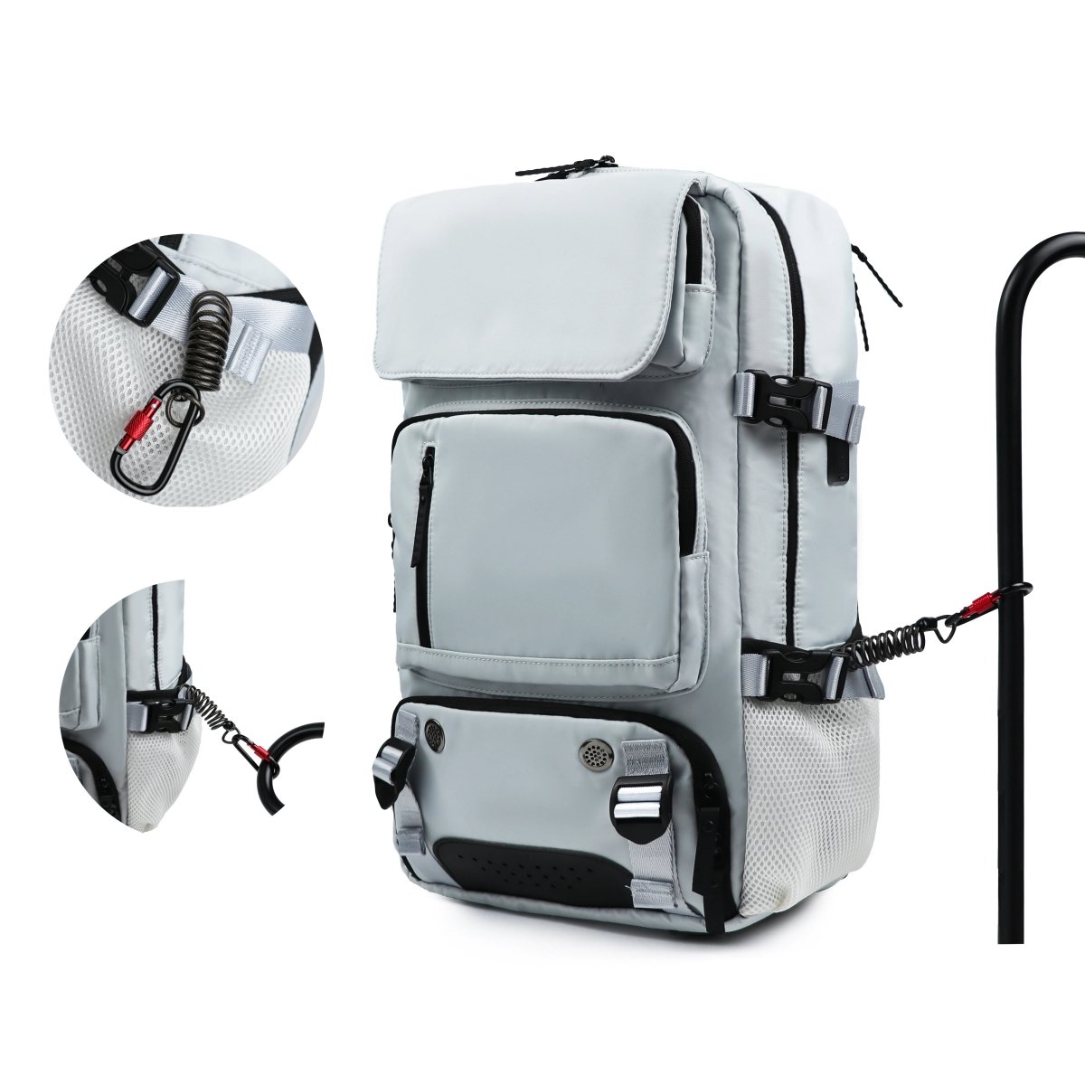 TRAVELMAX Pack - Vattentät resväska med USB-port, skofack och anti-tjuv ficka