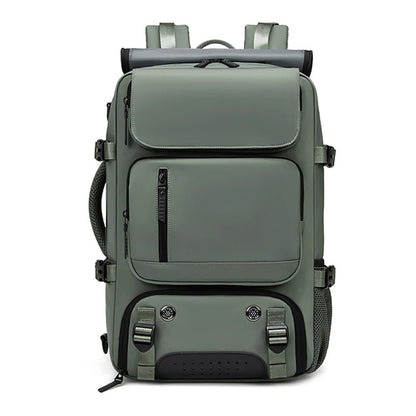 TRAVELMAX Pack - Vattentät resväska med USB-port, skofack och anti-tjuv ficka