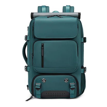 TRAVELMAX Pack - Vattentät resväska med USB-port, skofack och anti-tjuv ficka