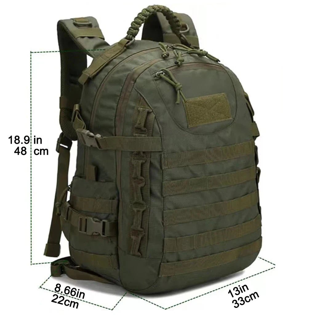 Trekforce - Taktisk utomhusryggsäck med Molle-system och 48L kapacitet