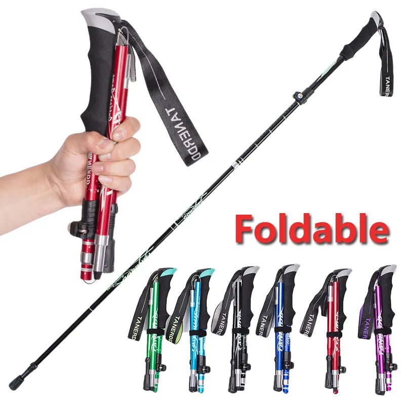 TREKLIGHT POLER – Ultralätta hopfällbara vandringsstavar för vandring och camping