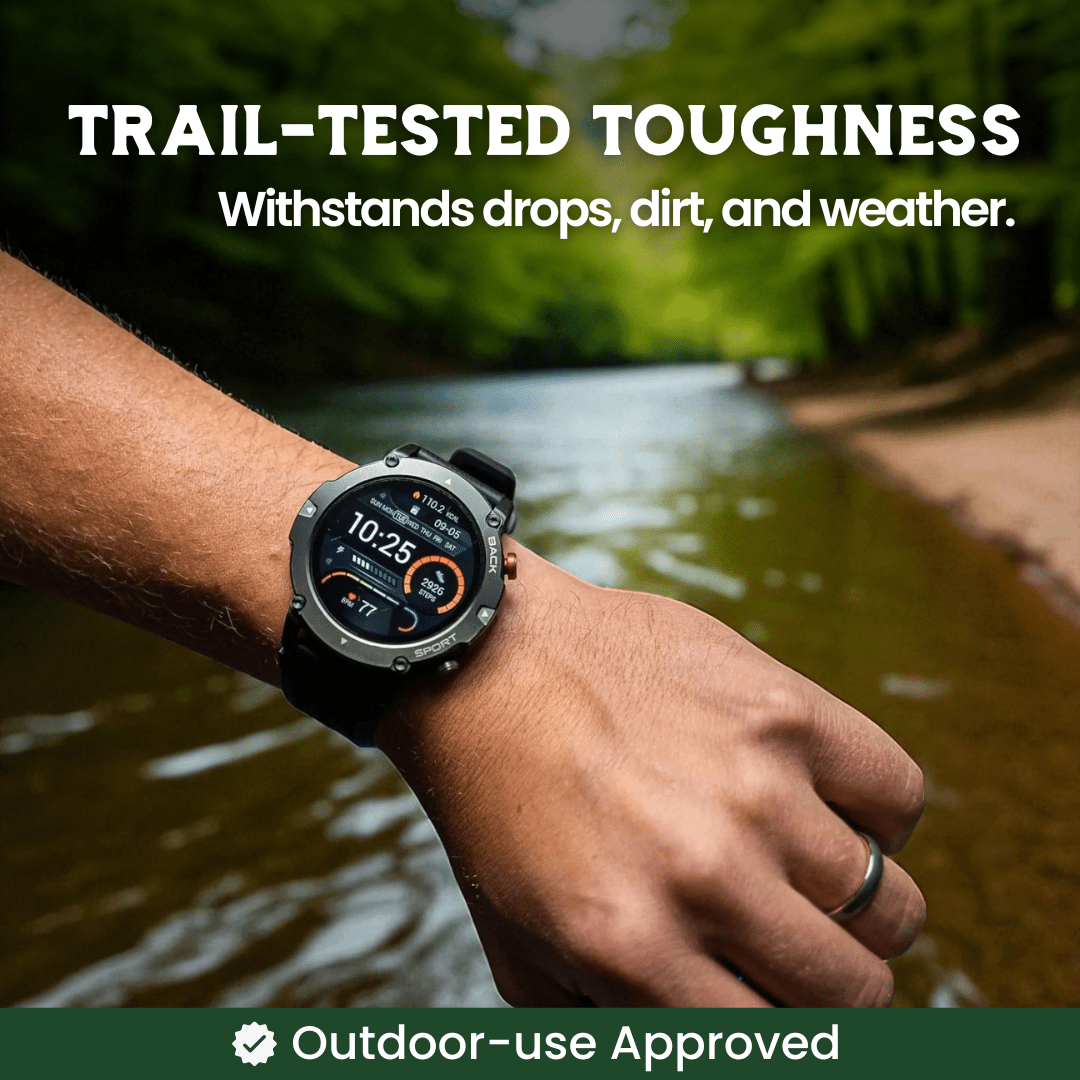 TrekSight X – Robust Smartwatch med GPS och hälsospårning