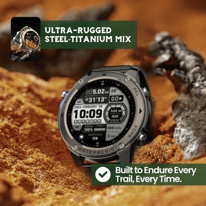 TrekSight X – Robust Smartwatch med GPS &amp; Häls monitoring