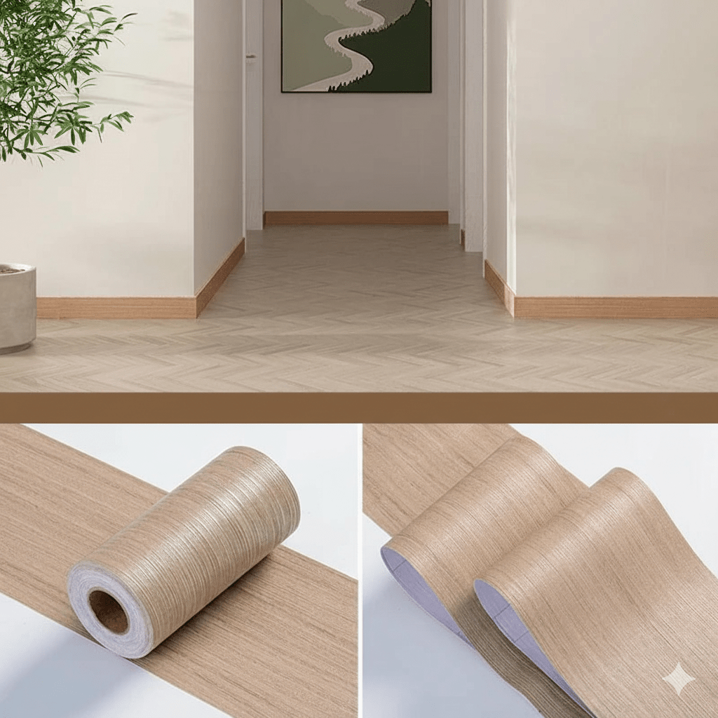TRIMLINE – Förstärkt PVC-träådring Sockellists klistermärken