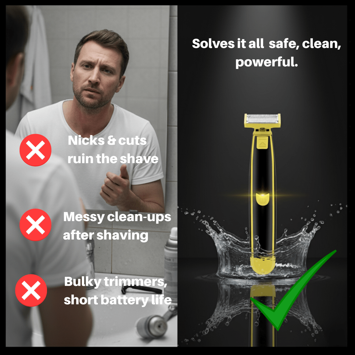 TRIMVIO – All-in-One Vått och Torrt Kroppshyvel