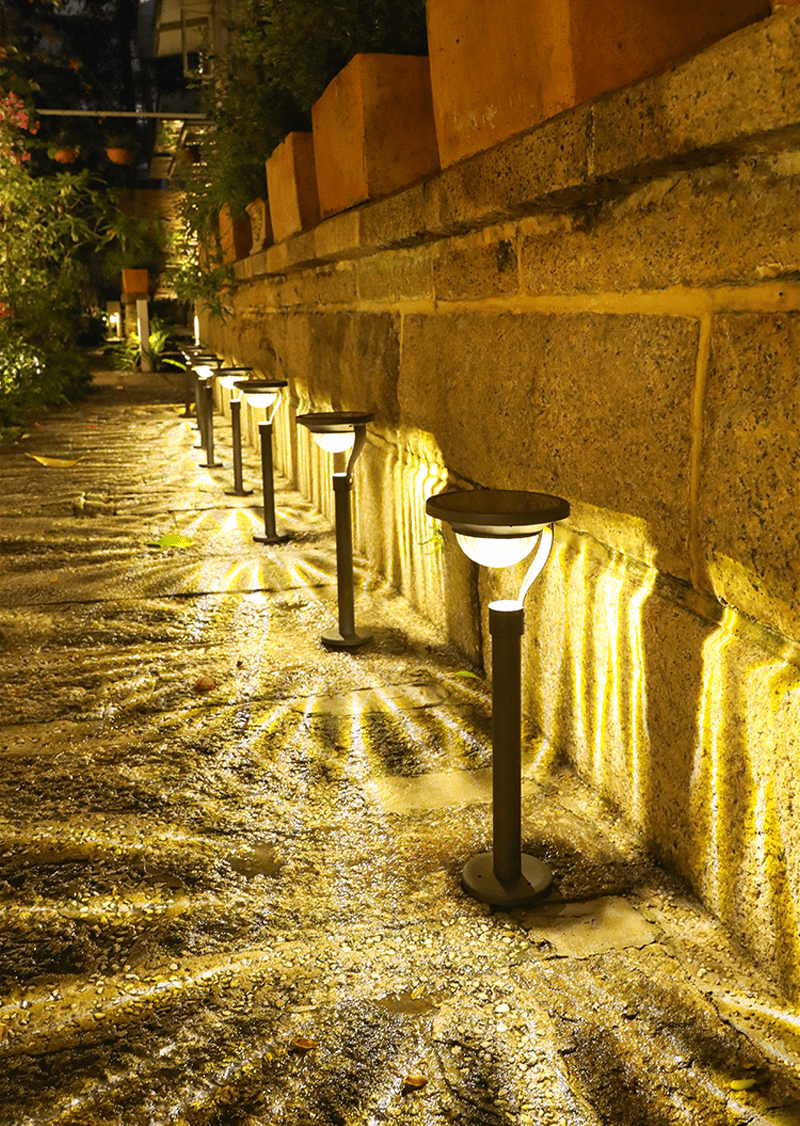 Carvallo Solar Utomhusvägglampa | Intelligent Sensor | Väderbeständig & Energibesparande | Varm- & Kallvit