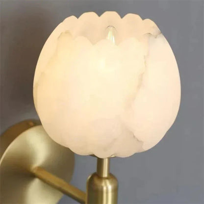 LuxeLicht - Romantisk Vägglampa med Marmorfinish