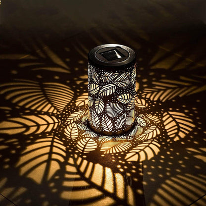 Luminous Leaf Lantern - Elegant Solenergid design