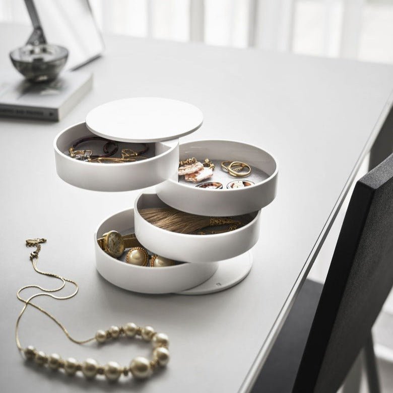 Carvallo – Vridbar Smyckesorganisatör med Mångsidig Förvaringsdesign