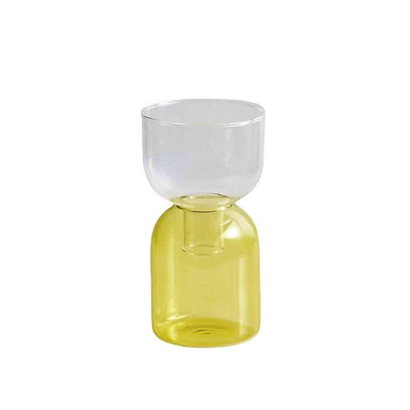 Tvådelat Mini Bud Vase Terrarium Set - Glas Modern Design