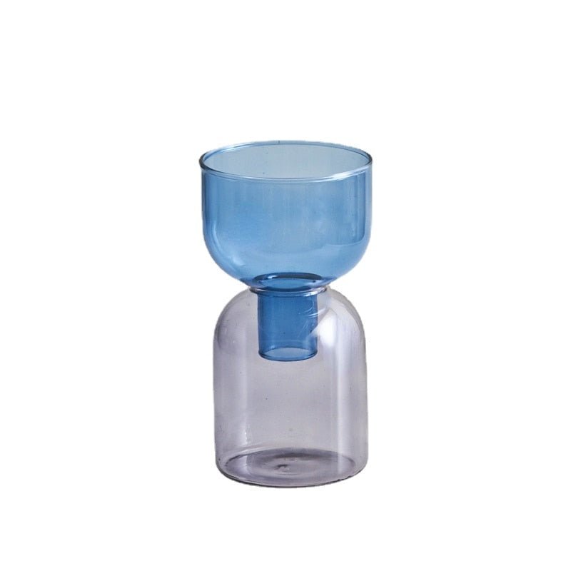 Tvådelat Mini Bud Vase Terrarium Set - Glas Modern Design