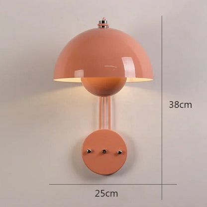 NightBud - Modern vägglampa med svampdesign