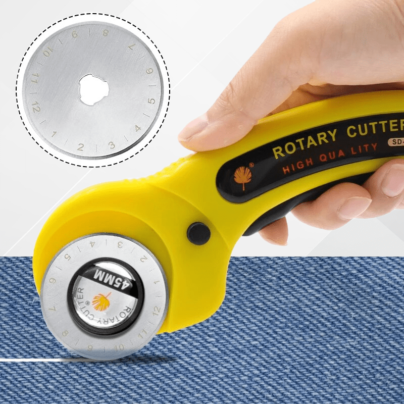 Ultraskarp roter roter tygskärare – precis skärning av flera lager med ergonomisk design
