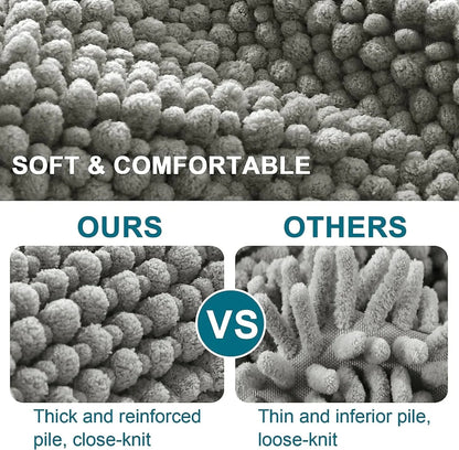 Ultrasofta badmattor – Mjuk mikrofiber-badmattor med halkfritt design