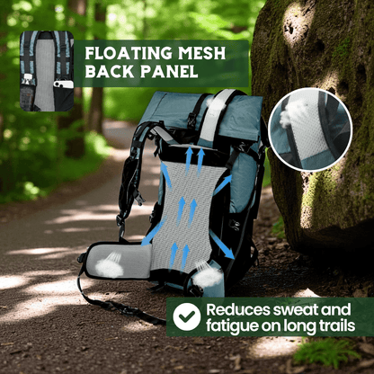 ULTREA 50L – Ultralätt Expandable Adventure Backpack för Vandring &amp; Resa
