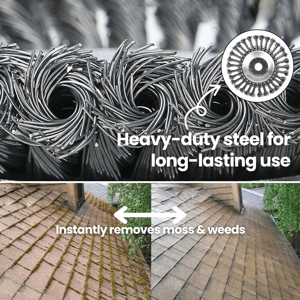 Oumbrytbara trimmerblad - 360° stålblad för ogräsfritt gräs