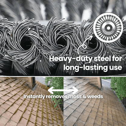 Oumbrytbara trimmerblad - 360° stålblad för ogräsfritt gräs