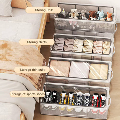 Untox ClearBox - stapelbar skokartong med ventilation, vattentät skydd och klart display