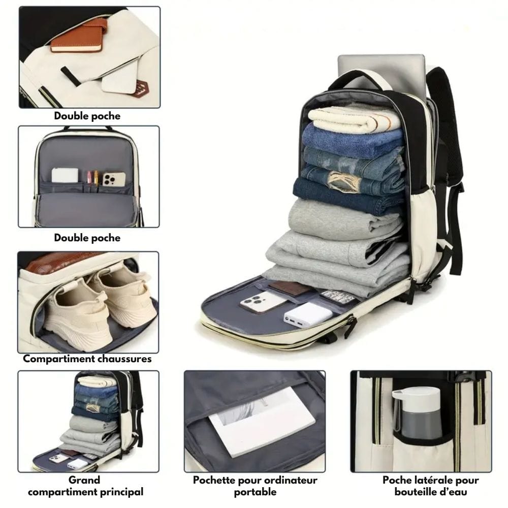 Urbanflex Pack - Smart Travel Backpack med sko- och laptopfack