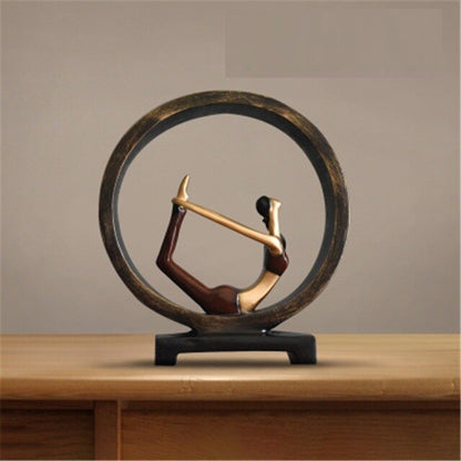 Moderna Abstrakta Harpikskulpturer för Kontorsdekoration 11 Tum