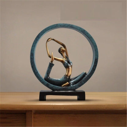 Moderna Abstrakta Harpikskulpturer för Kontorsdekoration 11 Tum