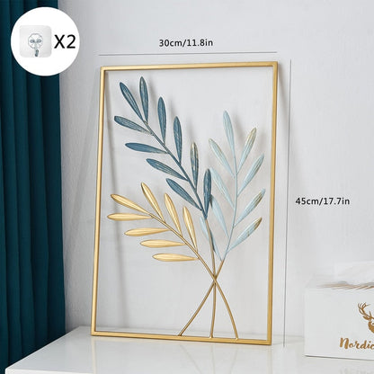 Metal Leaf Väggdekor för Unik Heminredning och Presentidéer