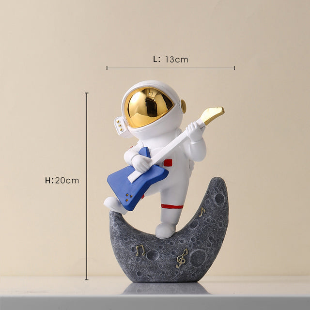 Astronaut Jazz Band Dekorativ Konstverk för Unik Heminredning