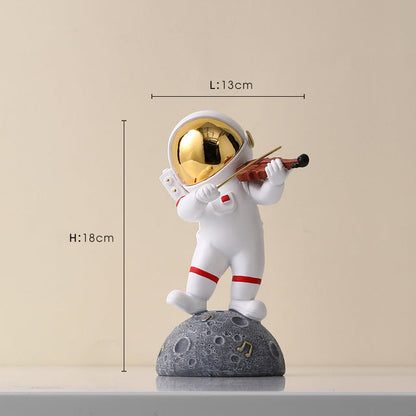Astronaut Jazz Band Dekorativ Konstverk för Unik Heminredning