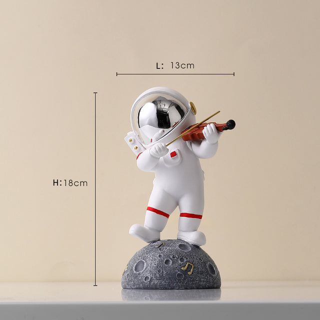 Astronaut Jazz Band Dekorativ Konstverk för Unik Heminredning