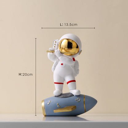 Astronaut Jazz Band Dekorativ Konstverk för Unik Heminredning