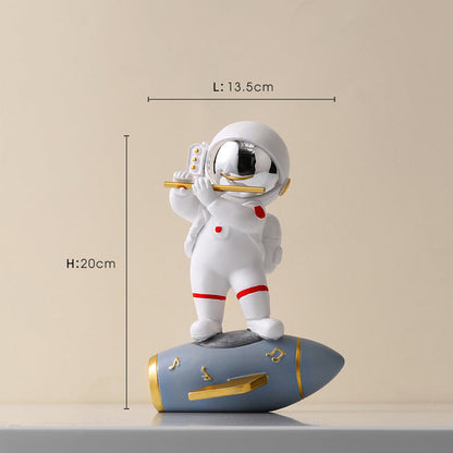 Astronaut Jazz Band Dekorativ Konstverk för Unik Heminredning