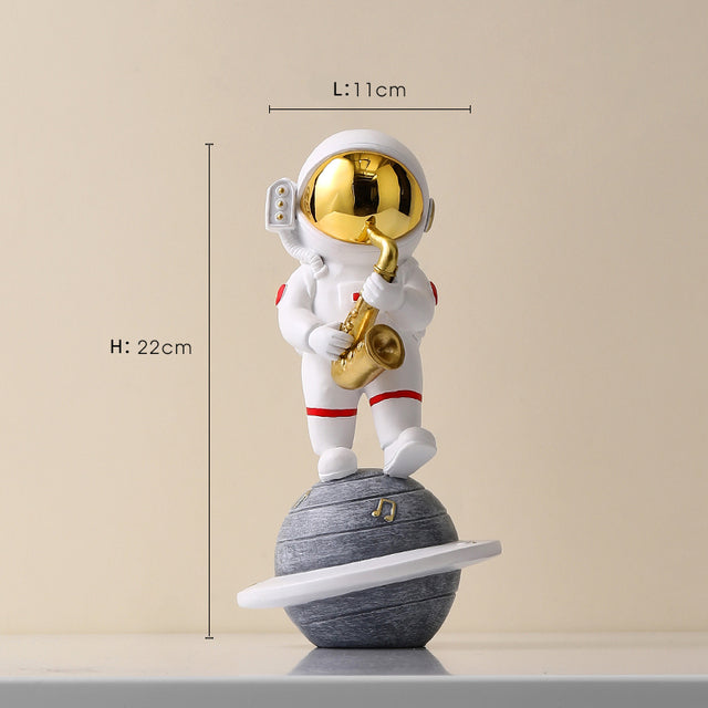Astronaut Jazz Band Dekorativ Konstverk för Unik Heminredning