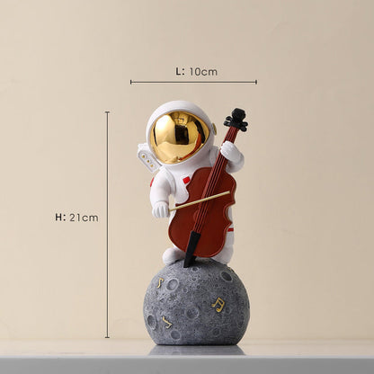 Astronaut Jazz Band Dekorativ Konstverk för Unik Heminredning