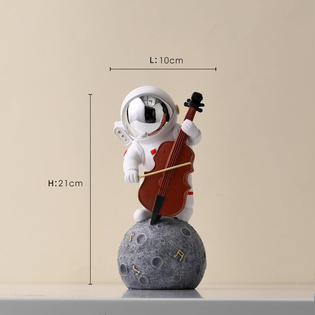 Astronaut Jazz Band Dekorativ Konstverk för Unik Heminredning