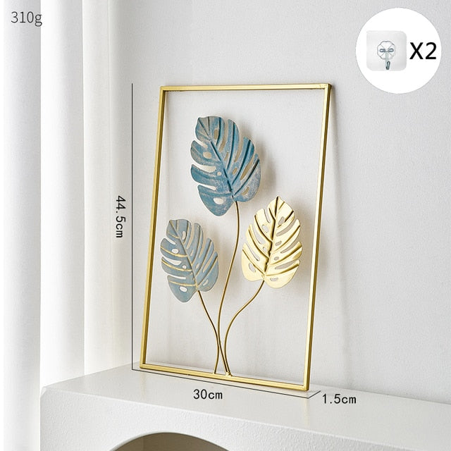 Metal Leaf Väggdekor för Unik Heminredning och Presentidéer