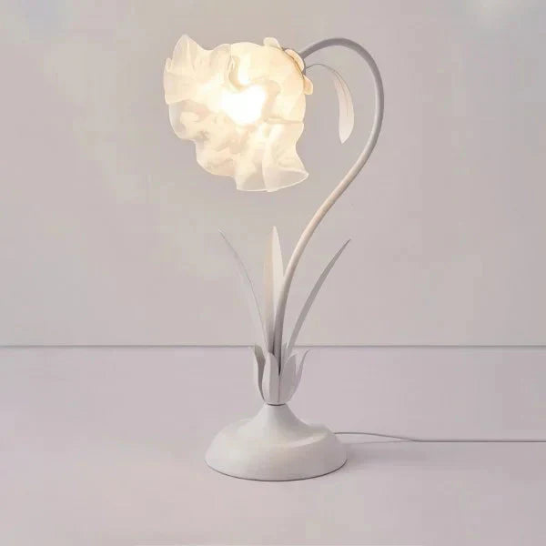 Klassisk Vintage Justerbar Blomsterbordslampa – Stilfull och Funktionell Ljus