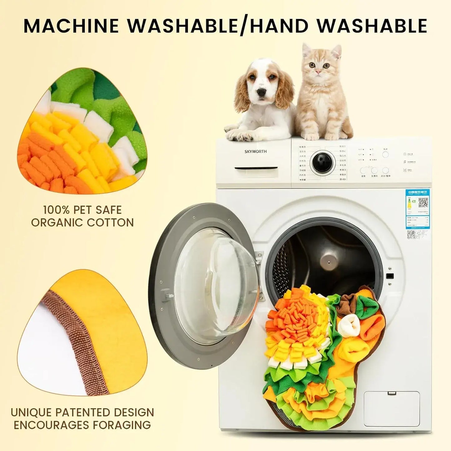 Royallure Snuffle Mat för hundar Interaktiv långsam matare Berikning pussel leksak