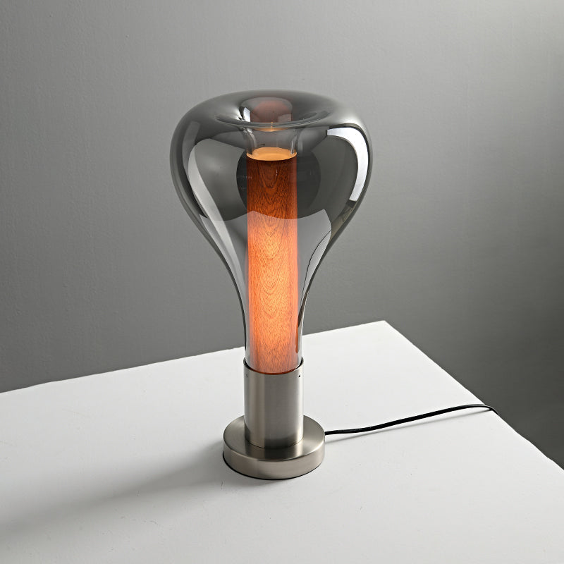 MagmaGlow - Konstnärlig Bordslampa med Lavastenar