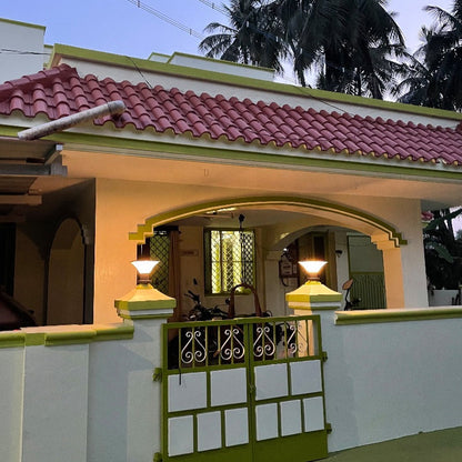 Solär Pelarlampa med Väderbeständig Konstruktion