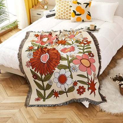 LeopardLuxe Blanket - Multifunktionell Leopard-överdragsteck med Cobertor-puffar
