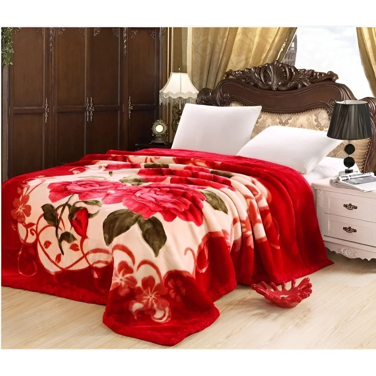 PlushDream Filt - Mjuk Fuskpäls Mikrofiber Dubbel Lager Plyschfilt