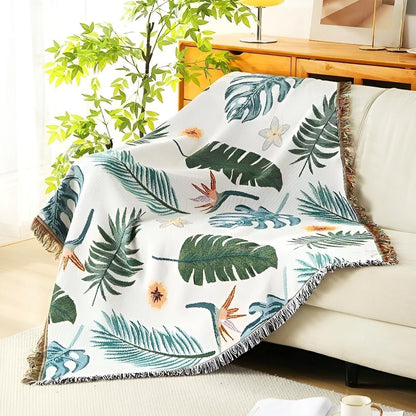 LeopardLuxe Blanket - Multifunktionell Leopard-överdragsteck med Cobertor-puffar