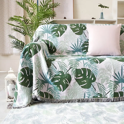 LeopardLuxe Blanket - Multifunktionell Leopard-överdragsteck med Cobertor-puffar