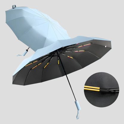 Fällbar paraply – Vindbeständig &amp; UV-skydd | Kompakt &amp; Hållbar