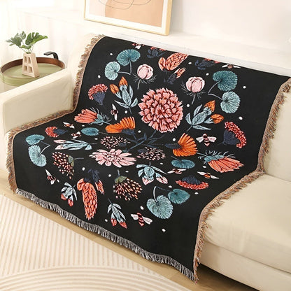 LeopardLuxe Blanket - Multifunktionell Leopard-överdragsteck med Cobertor-puffar