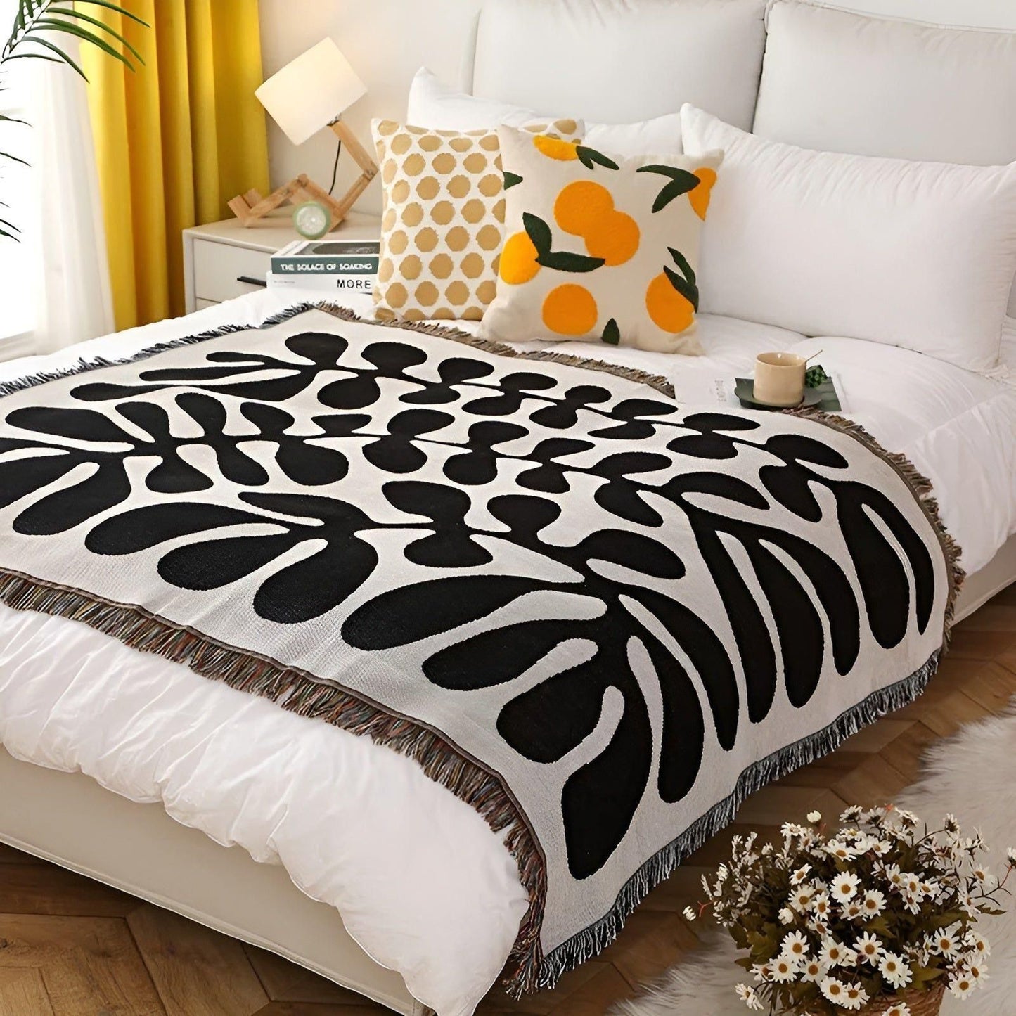 LeopardLuxe Blanket - Multifunktionell Leopard-överdragsteck med Cobertor-puffar