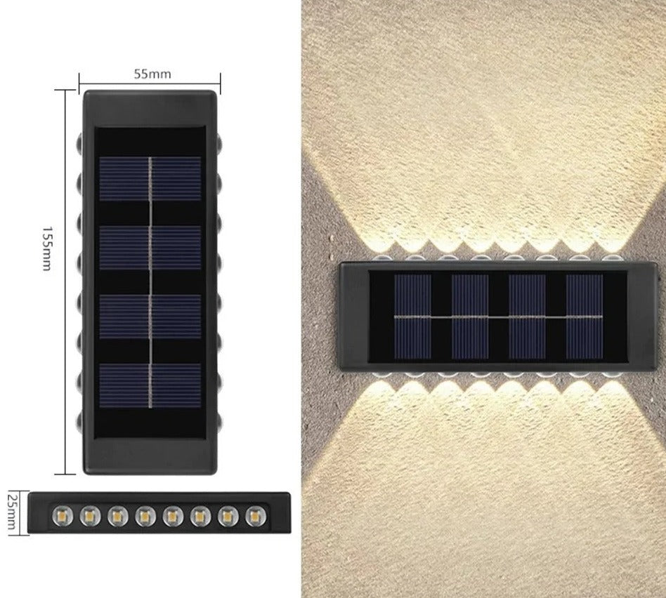 RetroGlow - Elegant solcellslampa för utomhusstämning