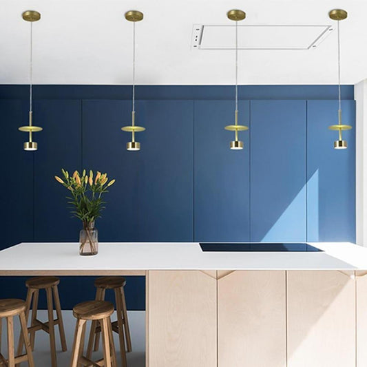 1-lamps metalhänglampa för köksö