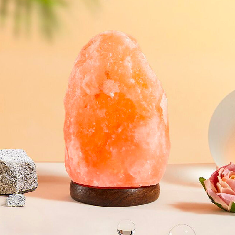 Äkta 2 till 3 kg Himalayasalt lampa med mjukt sken